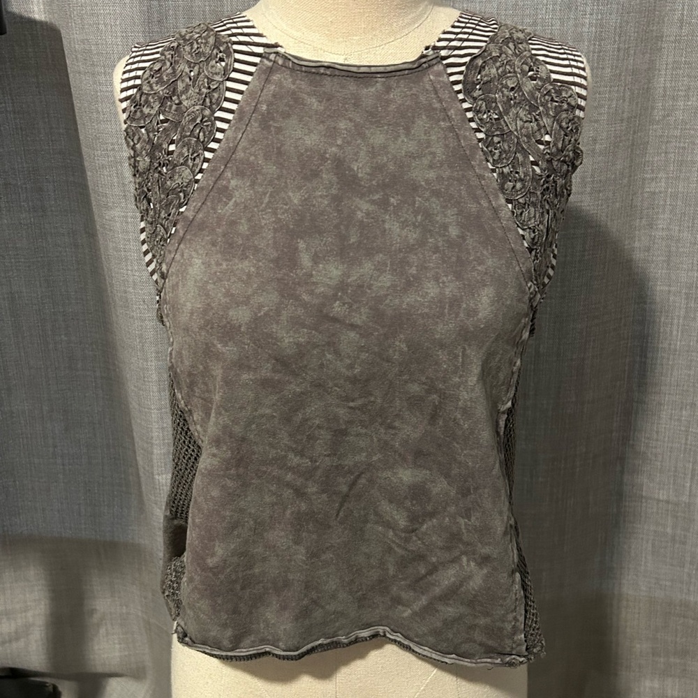 Gray Sleeveless Women's Top